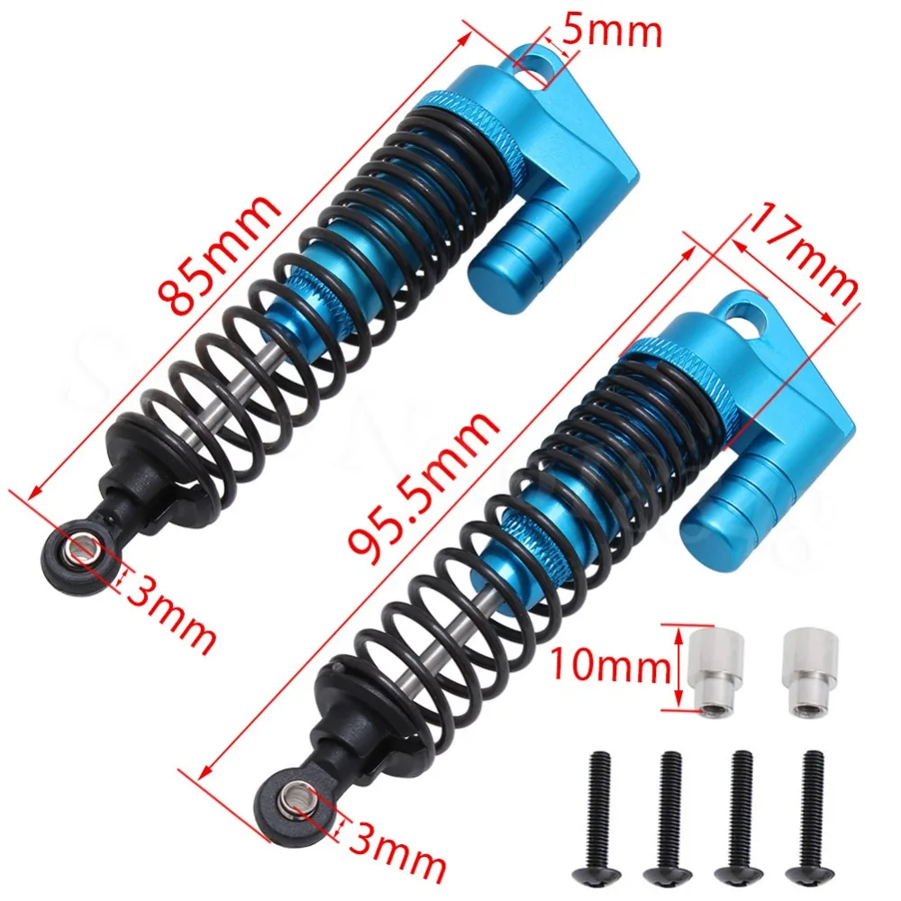 

Adjustable Aluminum Oil Shock Absorber Assembly 95mm For 1/10 RC Off Road Buggy HSP Warhead Spare Parts Fit Himoto Redcat