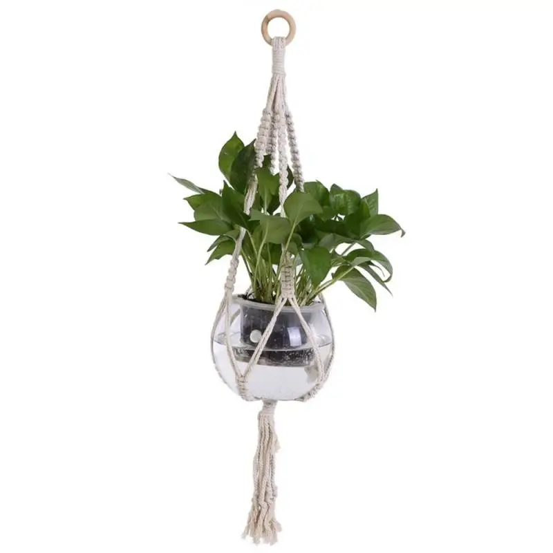 Buy Flower pot hooks cotton rope plant hanger home