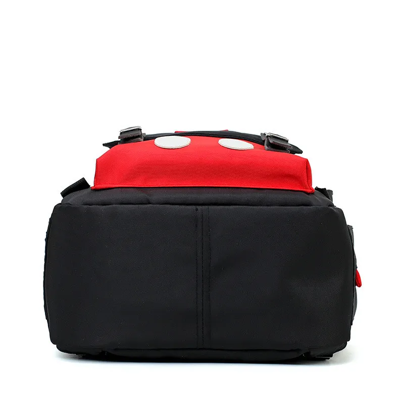 2019 Updated New Black Smile Pattern Infant Nappy Bags Baby Diaper Changing Tote Patchwork Ziper Sweet Circle Mummy Backpack03