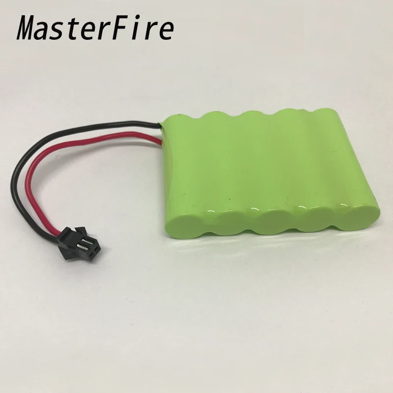 

MasterFire 3 упак./лот 6V 1800mAh 5x AA RC аккумуляторная батарея Ni-MH батареи для вертолета роботов автомобилей игрушек с разъемом