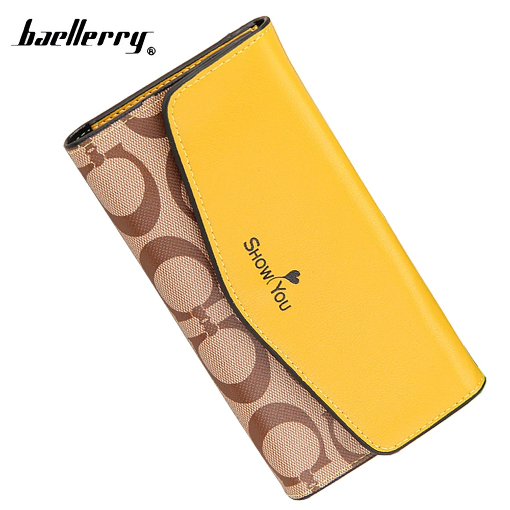 2016 New Fashion Envelope Women Wallet Hit Color Printing PU Leather Wallets With Hasp Long