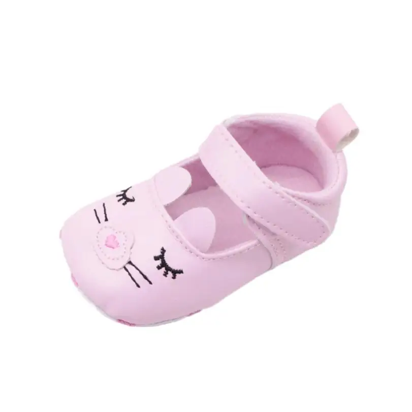

MUQGEW Hot Sale Newborn Baby Girl&Boy Soft Shoes kids shoes for girl Soled Smiley Face Print Footwear Crib Shoes #4-5