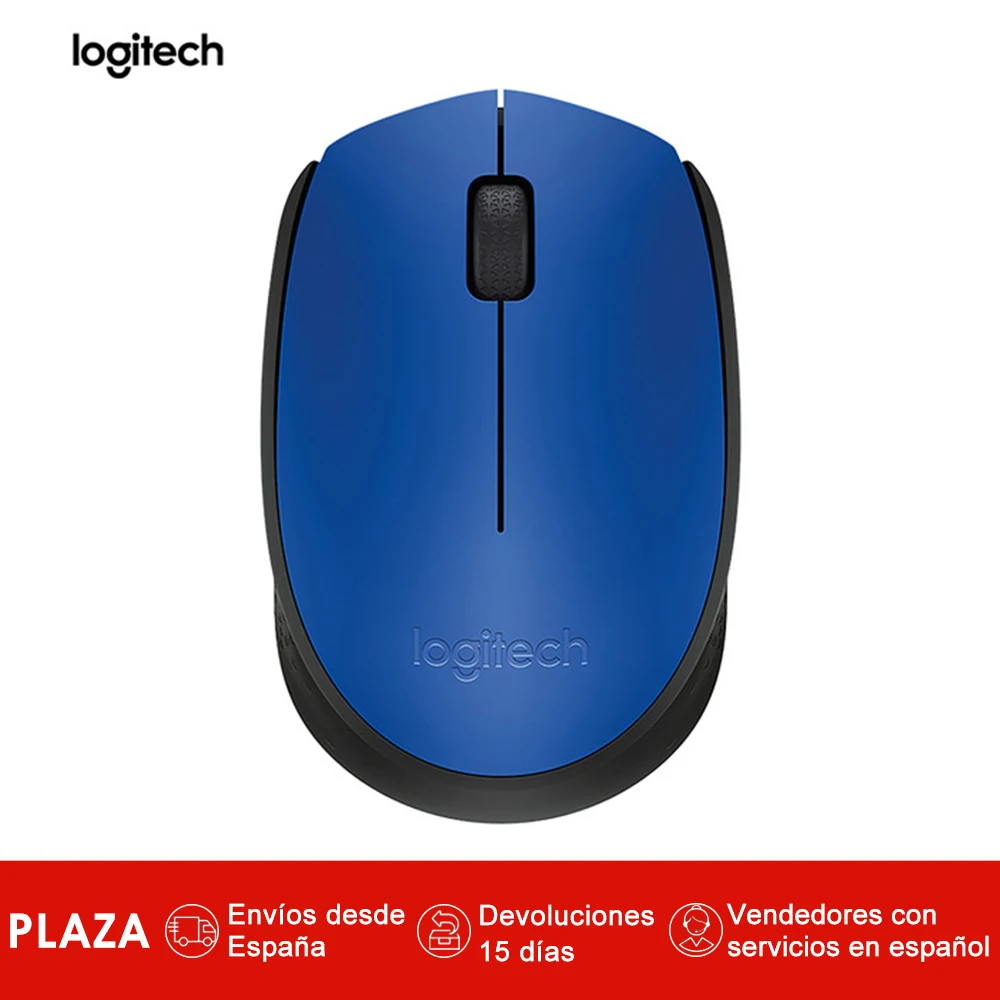 Логитек M171 Raton inalambrico 1000 точек/дюйм цвет Azul|Мыши| |