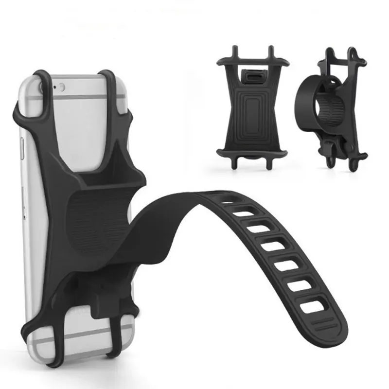 

Bicycle Phone Holder Navigation Bracket 4 Color Silicone Outdoor Movement Portable Mountain Bike Cycling Tools