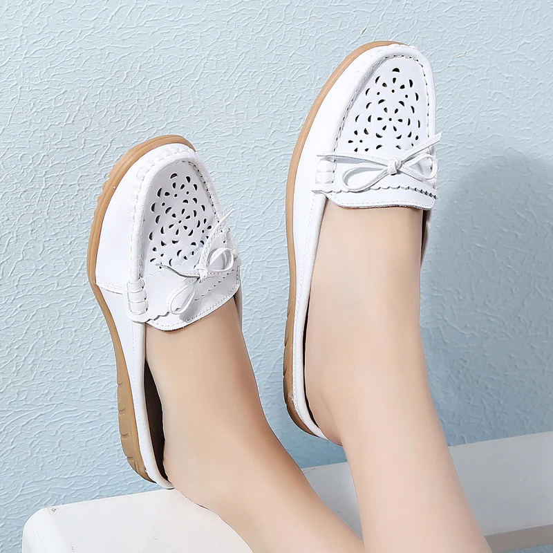 Chaussures Ballet Blue Sur Cuir Tkn Sky 710 710 Diapositives Appartements Plat Paresseux D'été 2018 Pink Hollow Blanc Slip Véritable 710 White En Femmes Chaussons White Sandales De 710 Trou twwCXAOq