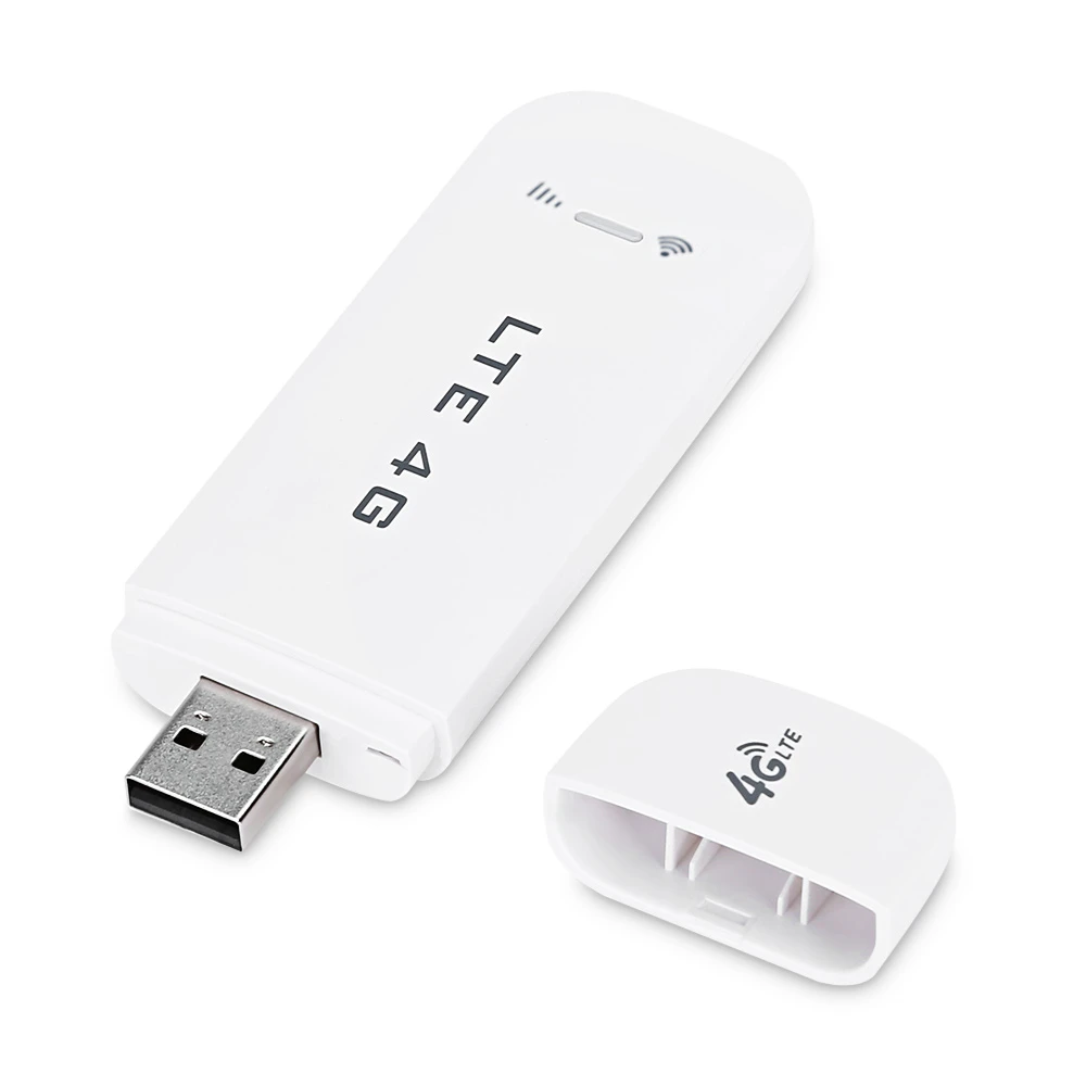

3G/4G Wifi Wireless Router LTE 100M SIM Card USB Modem Dongle White Fast Speed WiFi Connection Device