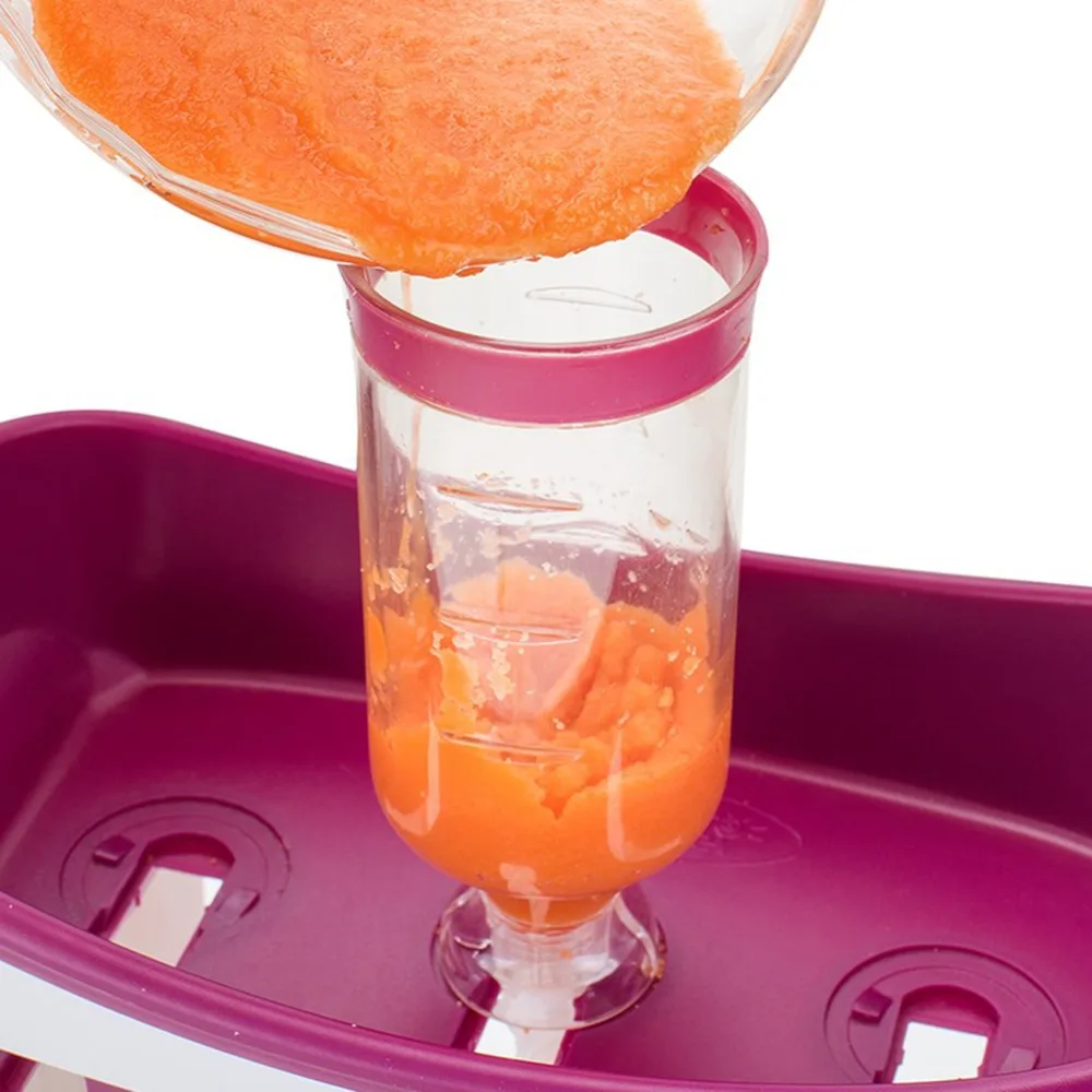 

Baby Food Maker Set Fruit Puree Packing Machine 10Pcs pouches Baby Food Organization Storage Containers 1Pc Squeeze Food Station