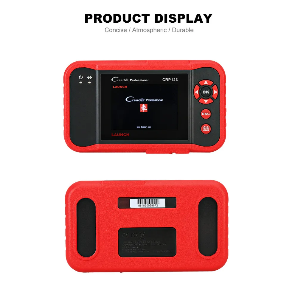 LAUNCH Creader CRP123 Профессиональный считыватель кодов OBD2 сканер X431 CRP 123 автоматический