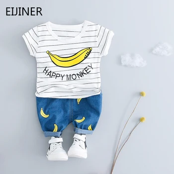 

Baby Boys Girls Clothes Sets Summer Banana Kids Baby Boy Clothing Ser Outfit Casual Cotton Newborn Costume Baby Clothing Suit
