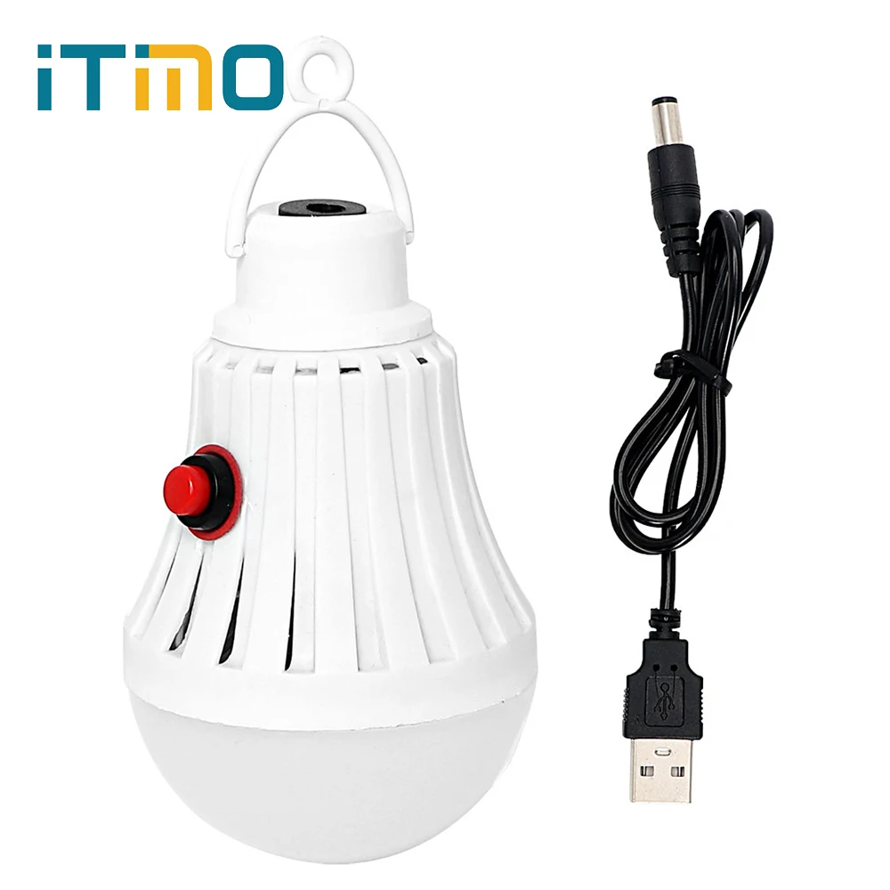 

ITimo Emergency Light Tent Light Outdoor Lighting LED Bulb White Portable Energy Saving USB Rechargeable Camping Lamp
