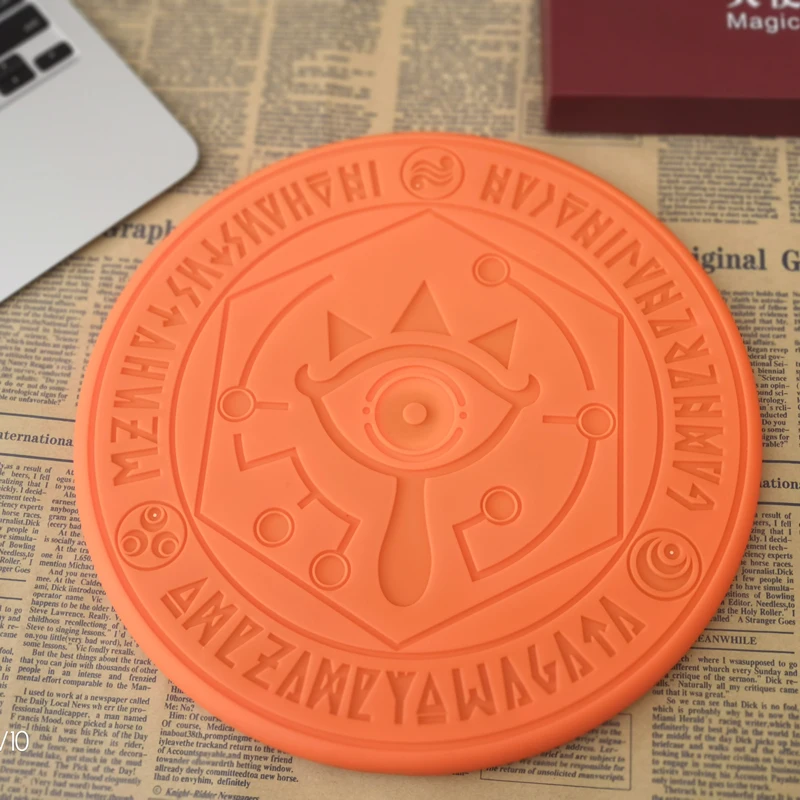 Коричневое оранжевое волшебное Беспроводное зарядное устройство 10 Вт Magic Circle Qi