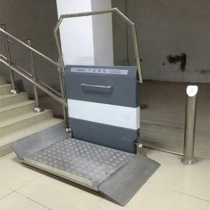 Stair lift for wheelchair made as requirements use for handicapped