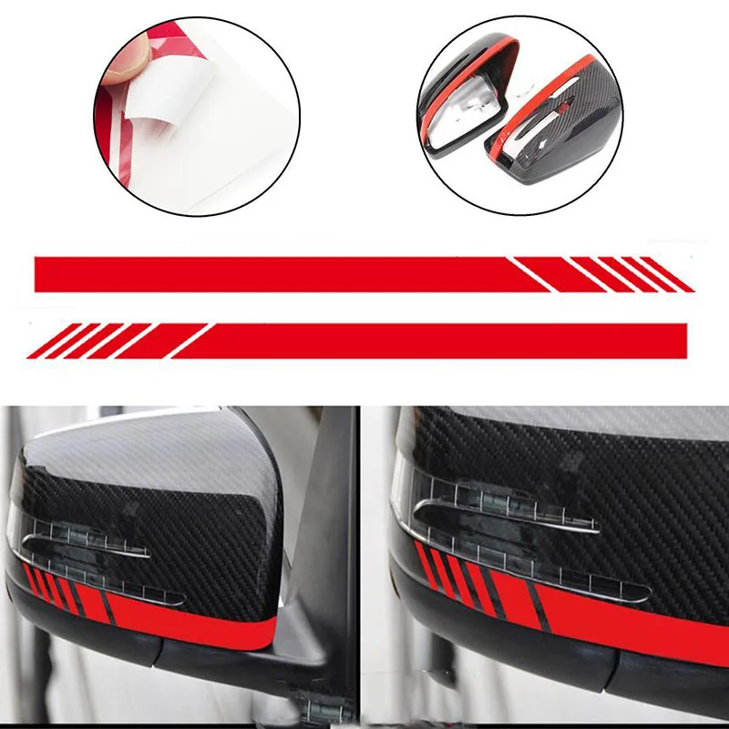 2pcs/set Side Mirror Stripe Decal Sticker for Mercedes Benz W204 W212 W117 W176