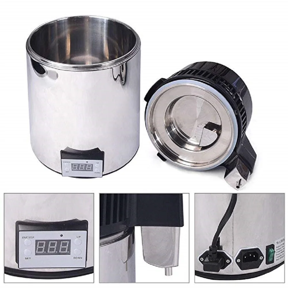 YUEWO 4L/1Gal набор Moonshine спиртовой дистиллятор водяной с подключением к бутылке для