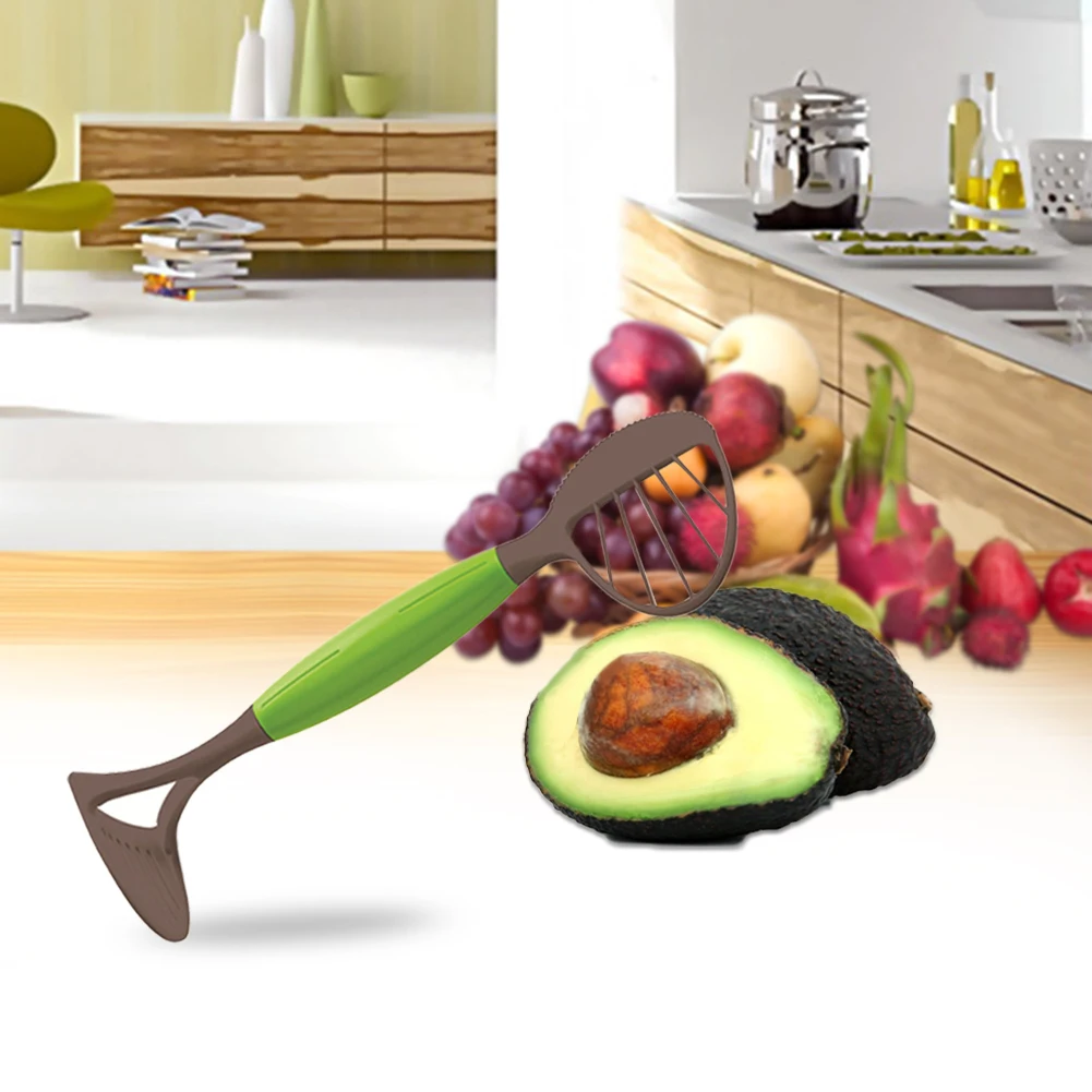 Три-в-одном приспособление для чистки авокадо Многофункциональный авокадо вырезать авокадо разделитель для фруктов авокадо кухонный пресс для приготовления пюре поставки инструменты для фруктов