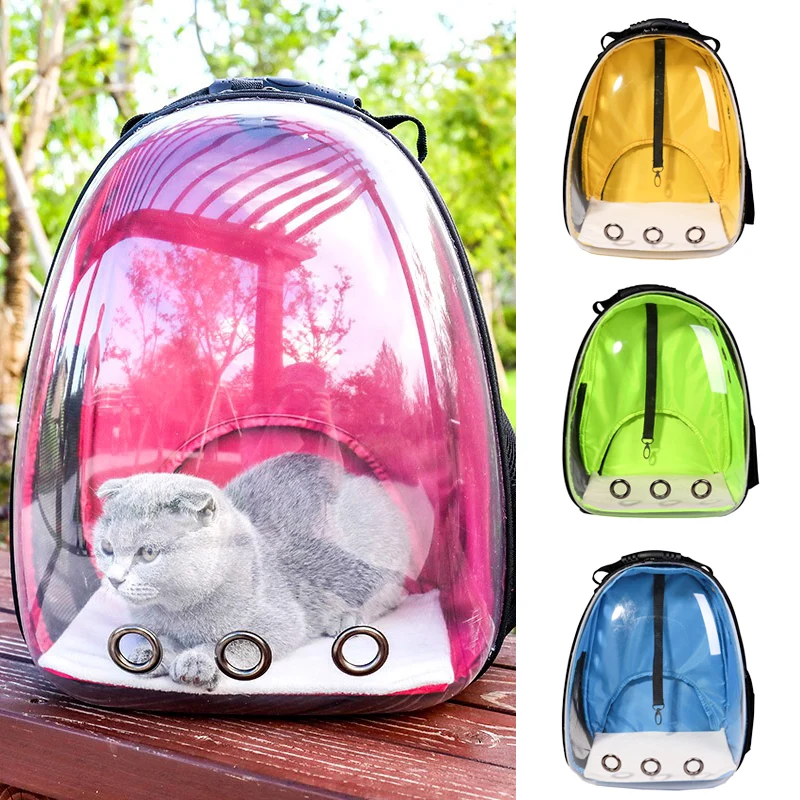 IdYllife Pet Carrier Кошка сумка пространство Рюкзак Прозрачный котенок клетка коробка
