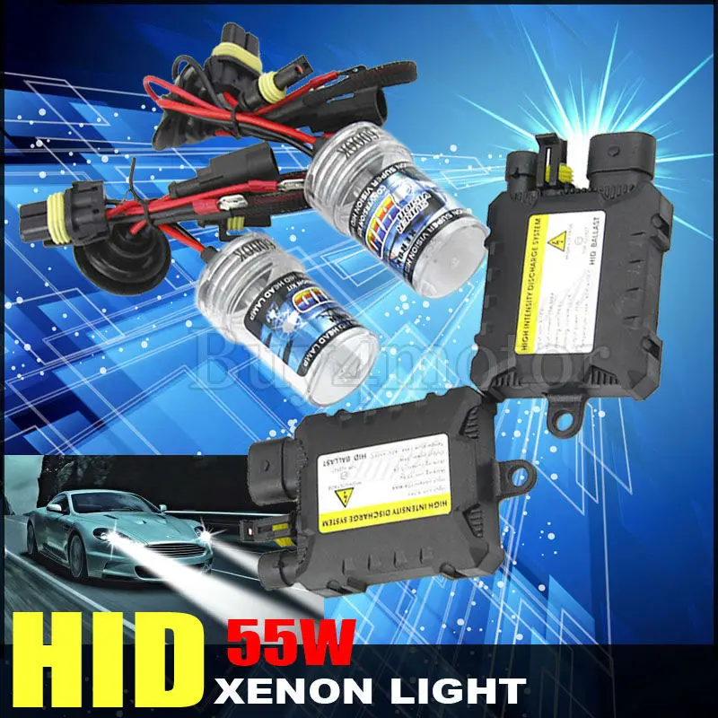 

55W Xenon HID Conversion Kit Slim Ballast Car Headlight 880 881 H1 H3 H7 H8 H9 H10 H11 HB3 HB4 4300K 6000K 8000K 10000K 12000K
