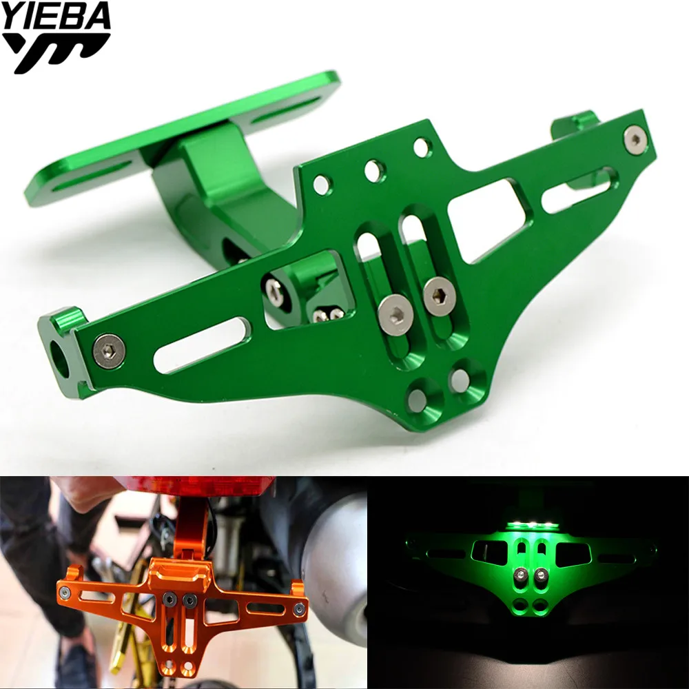 Кронштейн номерного знака мотоцикла держатель Рамка для YAMAHA R1 2004 2005 2006 KAWASAKI Z800 Z750
