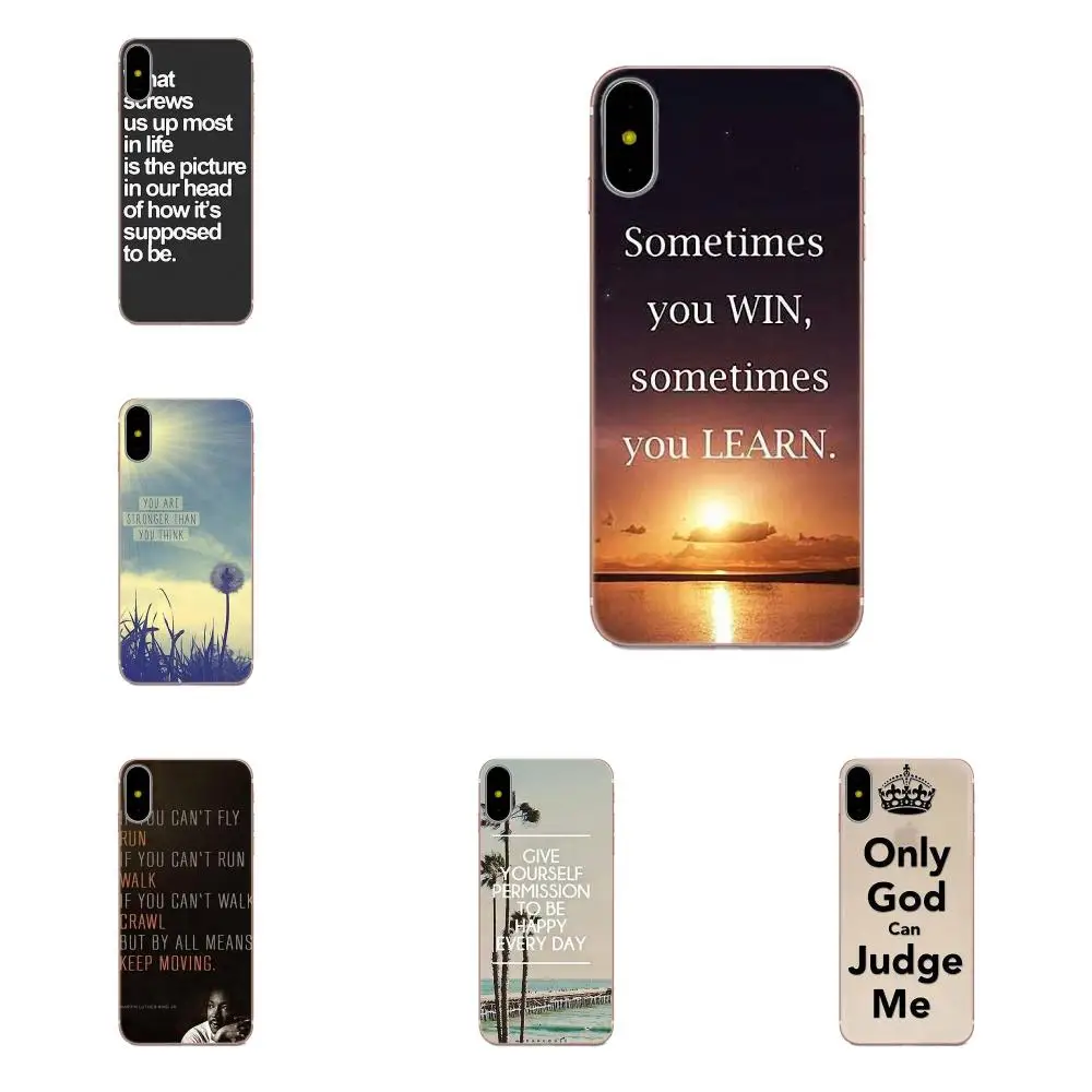 

For Xiaomi Redmi Note 2 3 3S 4 4A 4X 5 5A 6 6A Pro Plus TPU Covers Cases Inspirational Phrase