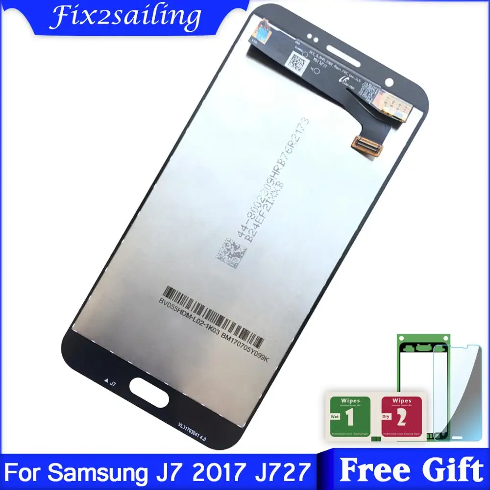 Супер AMOLED 5 дюймов дисплей для Samsung Galaxy J7 2017 J727 ЖК-дисплей сенсорный экран SM-J727P J727V