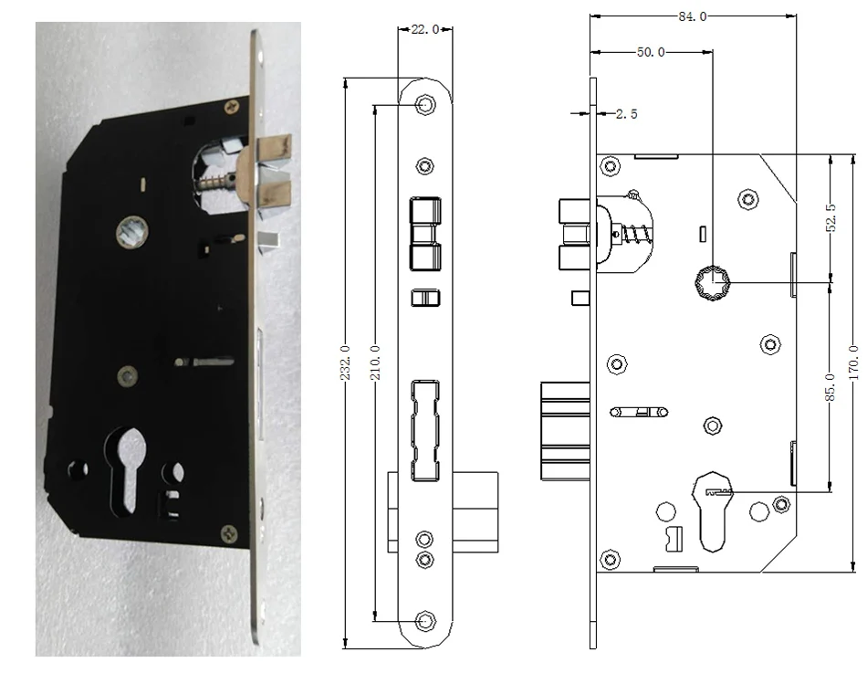 lock body Size
