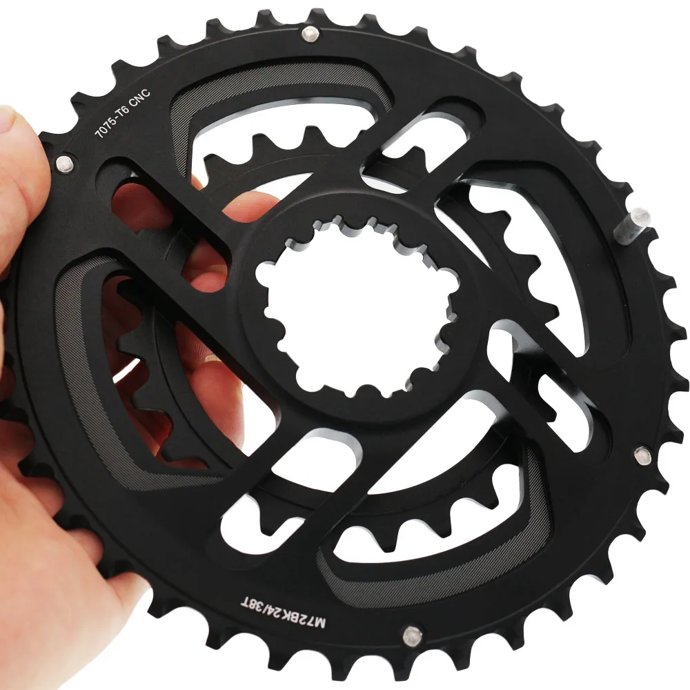 Mountain bike Road Bicycle Full CNC 24T 38T Gear 10s 11s Chainwheel GXP