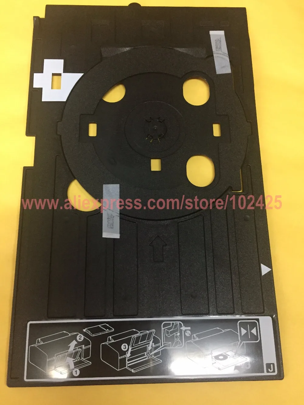 Bandeja de DVD para impressora jato de tinta Epson, CD para T50, T60, P50, L800, L810, R290, L801, R330, R380, R390, RX680, T50, Novo