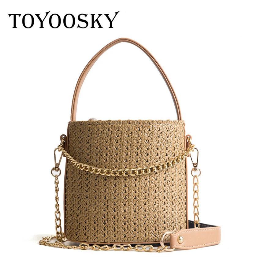 0 : Buy TOYOOSKY 2018 Straw Women Handbags Handmade Woven Beach Ladies Crossbody ...