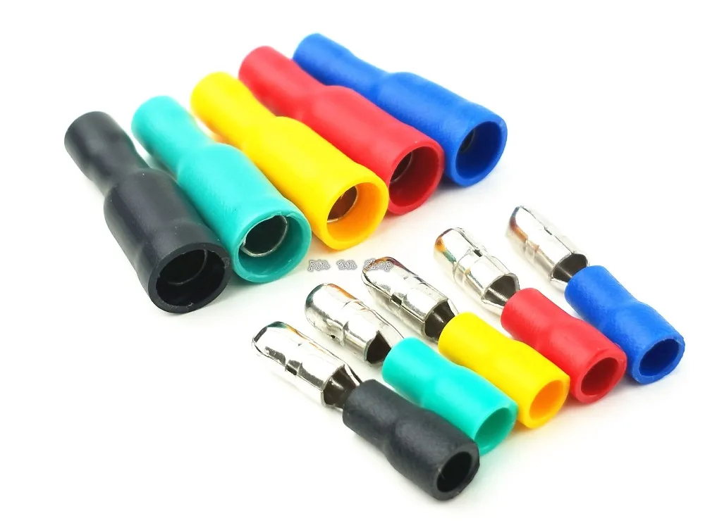 Female and Male Insulated Electric Connector Crimp Bullet terminal for