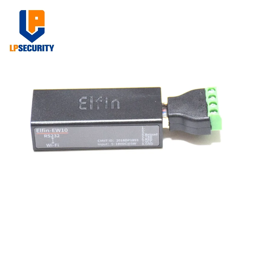 Широкий DC вход 5~ 18VDC Elfin-EW10 последовательный сервер для передачи данных через Wi-Fi Поддержка 802.11bgn беспроводной стандарт(заменить HF2211
