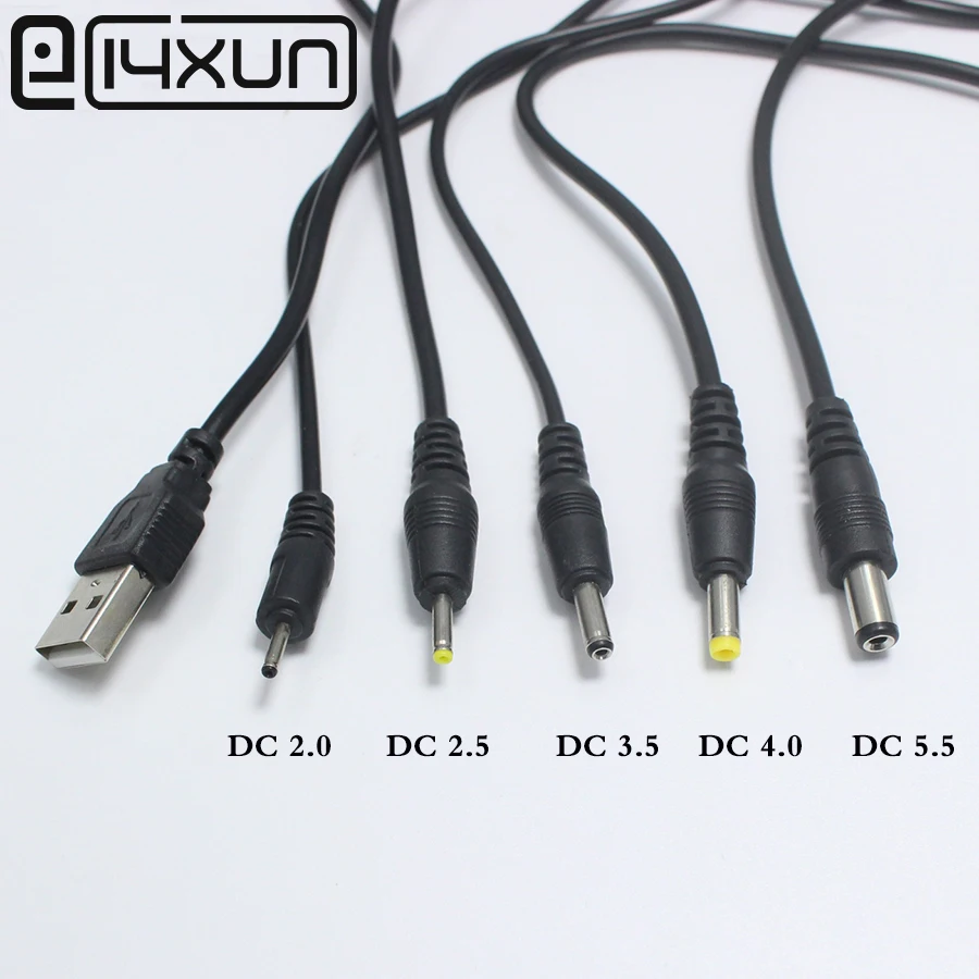 EClyxun 1 шт. USB порт к 2 0*0 6 мм 5*0 7 3 5*1 35 4 0*1 5 5*2 В DC Цилиндрический разъем кабель