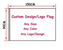 free shipping aerlxemrbrae Custom Flag 90 x 150 cm Polyester Customize Flags And Banners For Decoration Sport Outdoor Banner