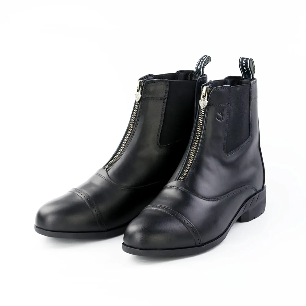 

platform boots winter boots women ankle rain cowboy punk leather Stitching zipper west plus size
