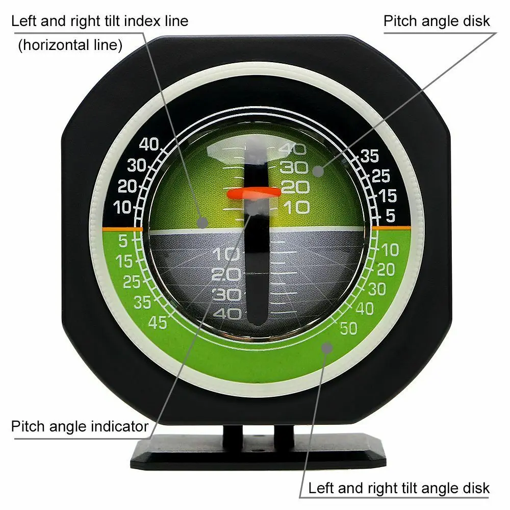

LED Car Inclinometer Level Gradient Balancer Angle Slope Meter Balancer Measure Equipment for Auto Car Vehicle Boat Tourism