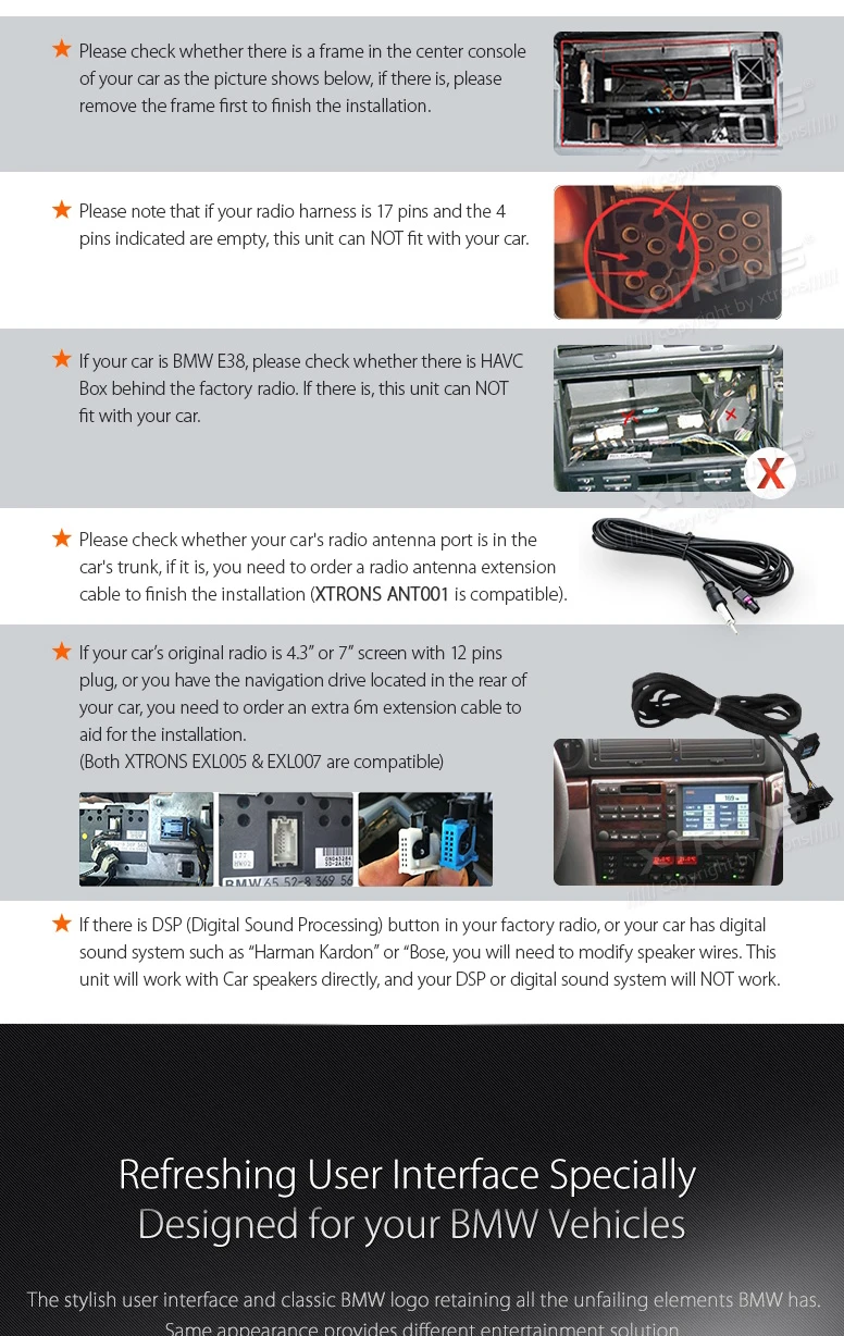 Flash Deal 7" Special Car DVD for BMW E39 M5 1999-2003 & BMW E39 1995-2003 & BMW 7 Series E38 1994-2001 with Android Mirror Link Support 4