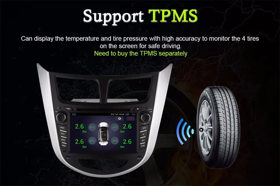 Top Octa 8 Core Quad Core 2GB RAM Android 6.0 Car DVD Player For HYUNDAI Accent Verna Solaris i25 2011 2012 2013 Radio GPS 4G LTE 17