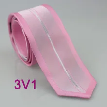 Yibei Coachella Галстуки тонкий розовый Средства ухода за кожей шеи галстук мужской границы с серые ленты в Вертикальную Полоску Средства ухода за кожей Шеи Галстуки 6 см жаккардовые узкие Галстуки