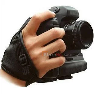 Продукт черный l-размер кожаный ремешок для камеры для SLR/DSLR 550D 5D2 60D 6D 600D 650D 500D 450D 1100D