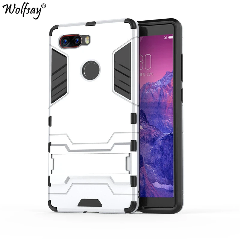 Чехол wolfsay для ZTE Nubia Z17S тонкий ПК + мягкий резиновый бронированный чехол телефона