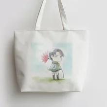 Противник Акерман с цветком атака на Титанов сюжеты из японского аниме тотализатор сумки сумка для покупок с персонажем из мультфильма школы AN207