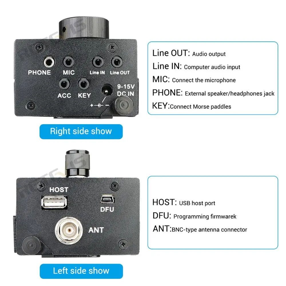 RETEVIS Ailunce HS1/HSI PLUS HF SDR трансивер коротковолновый SSB QRP Ham Любительское радио 15 Вт 0 5 30