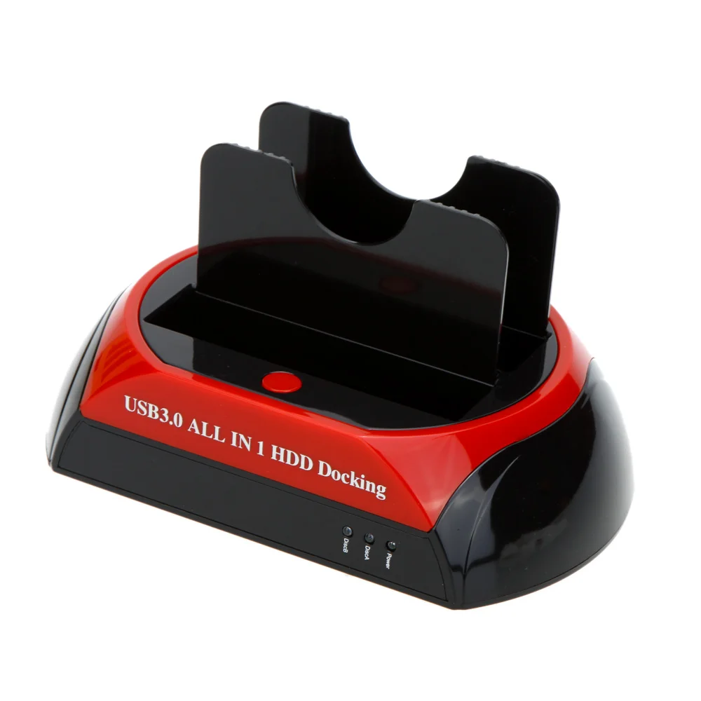 

HUSOAR HDD Docking Station Dual 2.5" 3.5" IDE SATA External HDD Box USB2.0 Card Reader External Storage Enclosure for Computer