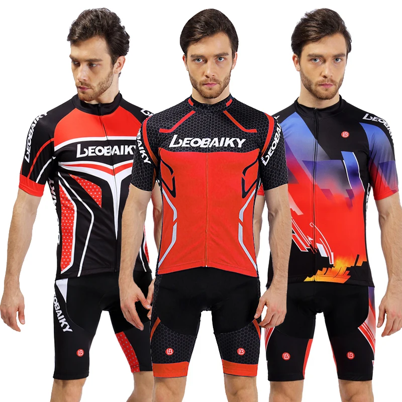 Мужская велосипедная одежда с коротким рукавом летний комплект Pro Team 2018 Mtb из