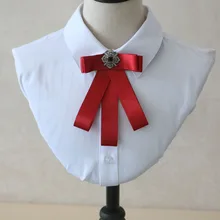 Британский Для мужчин Для женщин любителей банкетные вечерние подарок вырезом рубашка с воротником галстук-бабочка бренд Жених Невеста свадебное платье в стиле ретро с украшением в виде кристаллов, с бантом