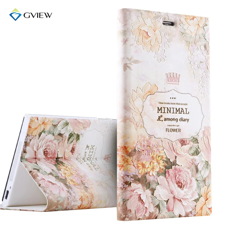 Luxury PU Leather 3D Relief Printing Stereo Feeling Flip Cover Case For Xiaomi mi3 mi 3
