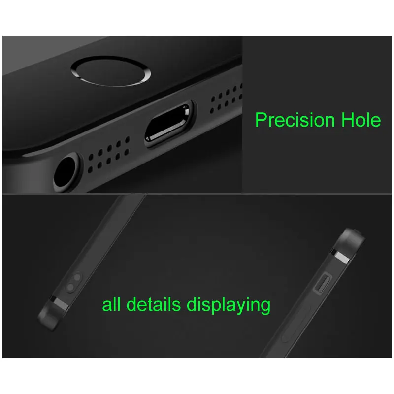 Unti-finger print Matt Case for iPhone 5S Case 5 SE with bright line Rubber TPU silicone material 0.8mm ultra-thin free shipping