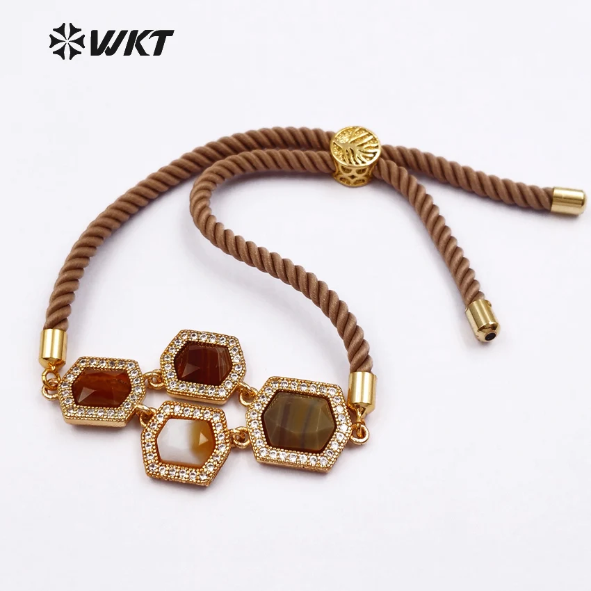

WT-MB103 Wholesale High Quality Bright Bracelets Design Jewelry with sliver plated Connector Bracelets in adjustable size