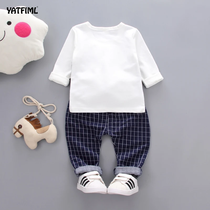 YATFIML summer Formal Children's clothes for boys Lattice baby boys suit kids blazers boy suit for weddings prom 9M-3T