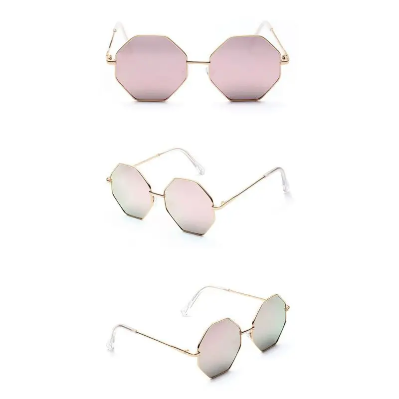 Модные солнцезащитные очки женские солнцезащитные очки пилота шестигранные солнцезащитные очки синие Розовые Желтые прозрачные линзы Солнцезащитные очки женские брендовые дизайнерские
