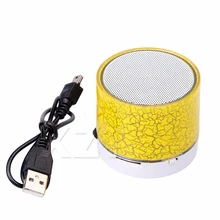 1 шт. мини цветные светодиодные лампы беспроводной Bluetooth музыкальная стерео Колонка громкий динамик s с микрофоном Поддержка TF трещина hansfree